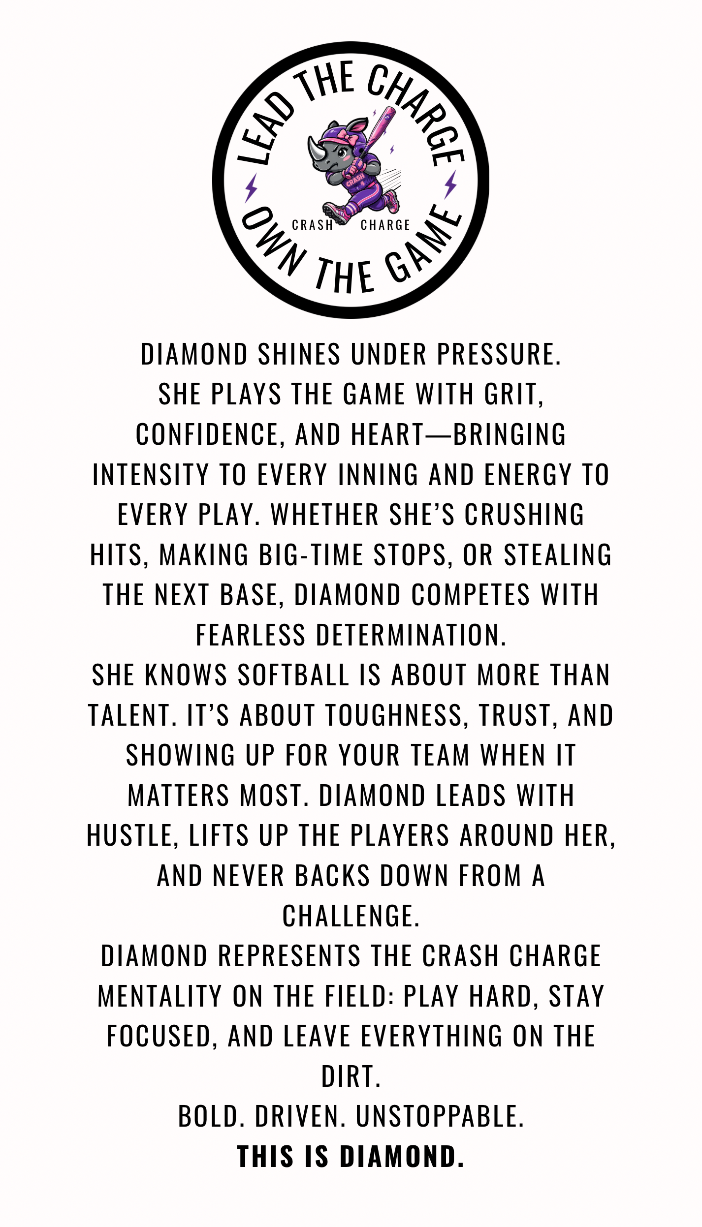 DIAMOND-YOUTH PERFORMANCE CRASH TEE
