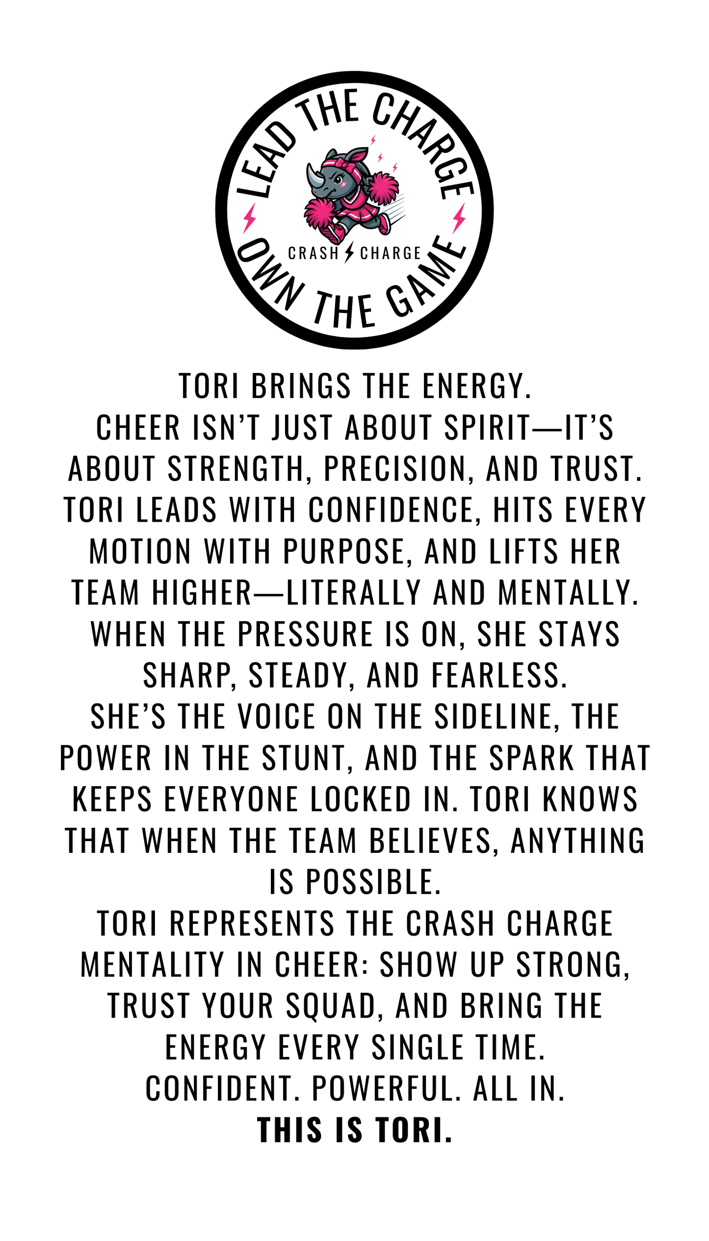 TORI-YOUTH PERFORMANCE CRASH TEE